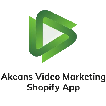 Logo of Akeans Video Marketing Shopify App on a white background