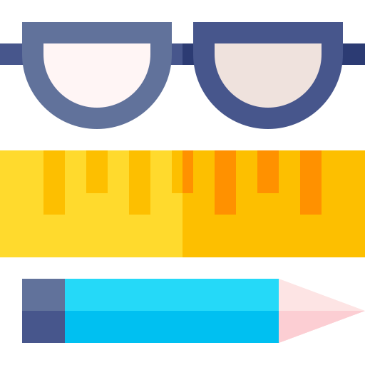 Color swatch with blue, yellow, orange, and pink shades on a white background